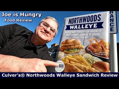 Culver's® Northwoods Walleye Sandwich Review | Limited Time Offer Lto | Joe Is Hungry 🥪🐟♨️🧭