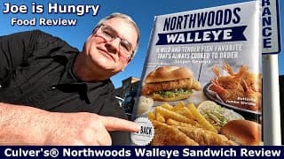 Culver's® Northwoods Walleye Sandwich Review | Limited Time Offer Lto | Joe Is Hungry 🥪🐟♨️🧭