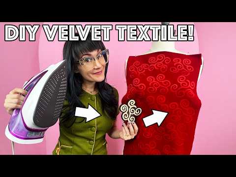 Transform Any Velvet Into Custom Fabric With Your Iron!