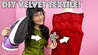 Transform Any Velvet Into Custom Fabric With Your Iron!