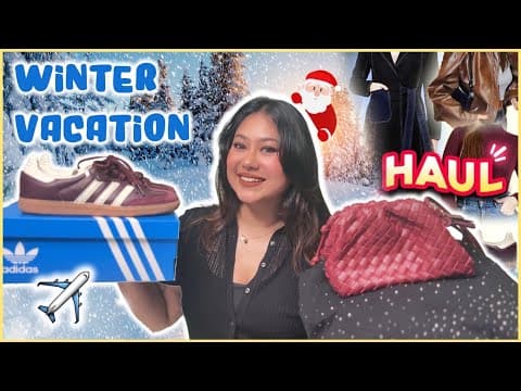 *finally* Winter Vacation Haul 🥶🛍️! Adidas Sambas👟jackets 🧥 & More | Thatquirkymiss