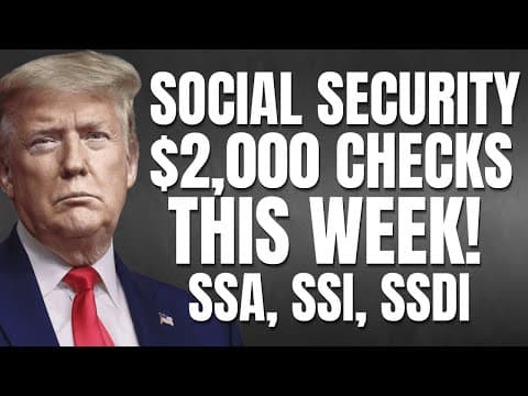 $2,000 Social Security Checks This Week For These Beneficiaries | Ssa, Ssi, Ssdi