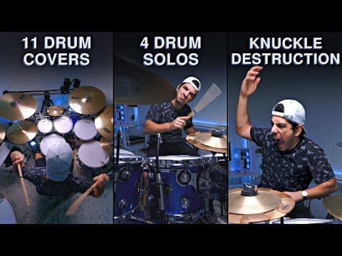 Playing 11 Drum Covers (and 4 Drum Solos) - With Lalal.ai