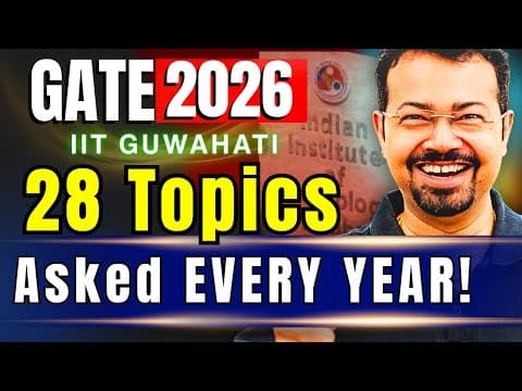 🚨 28 Topics Asked Every Year In Gate | Code Cracked For Gate 2026 | Sk Mondal Sir