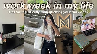 A Week Of Realistically Romanticizing My Life As A 9-5 Corporate Girl & Content Creator 🎧🏙️🎥