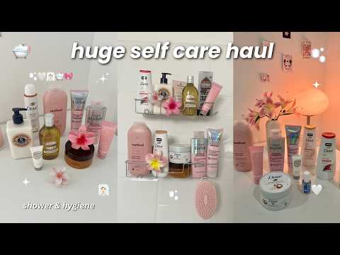 Huge  Self Care & Hygiene Haul | Skincare, Shower, Body Scrub, Lotions Creams Ft. Joybuy