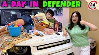 A Day In Defender | 24 Hours Living In Car | Aayu And Pihu Show