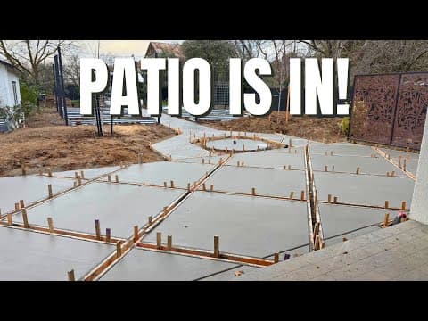 Concrete Pour Day! A Huge Milestone In Our Backyard Renovation