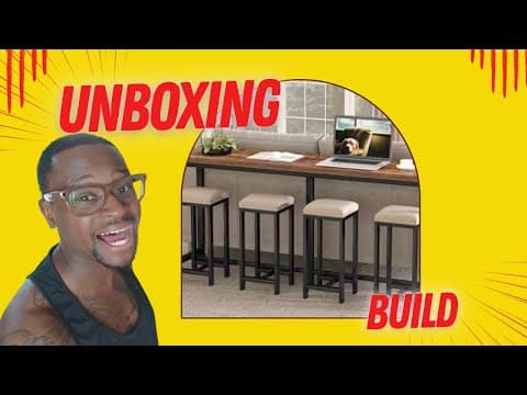 Step-by-step: Behind Couch Table Unboxing & Setup (how To Made Easy) #homedepot #unboxing #build