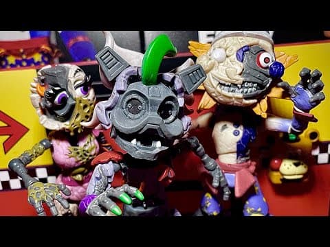 Funko Fnaf Security Breach Ruin Action Figures Unboxing + Review!