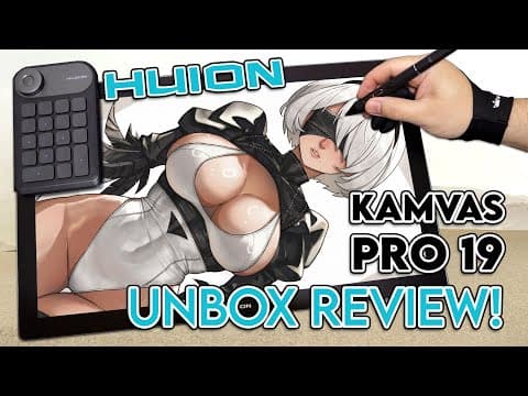 Huion Kamvas Pro 19 (4k) - Unboxing Review!
