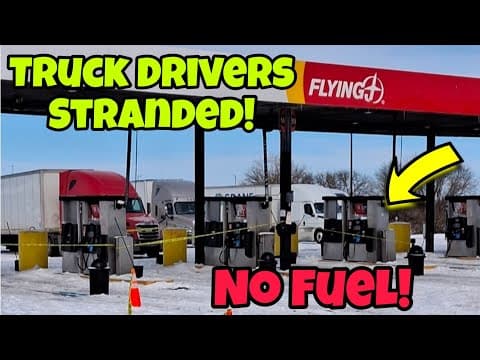 Hundreds Of Truck Drivers Stranded! No Fuel! Major Pile Ups! Stuck At Truck Stops!