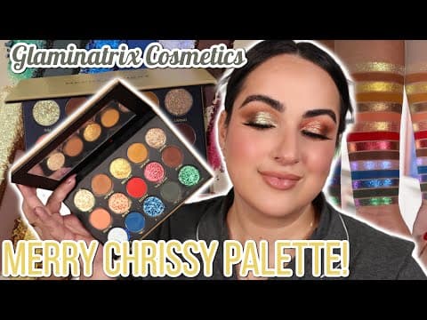 This Palette Screams The Holidays! 🎄 Glaminatrix Merry Chrissy Review & Eye Looks!