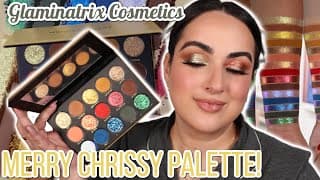 This Palette Screams The Holidays! 🎄 Glaminatrix Merry Chrissy Review & Eye Looks!