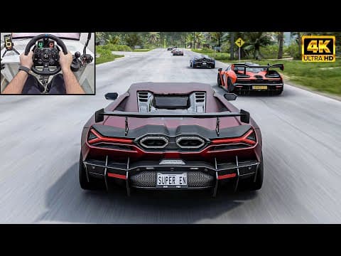 Lamborghini Revuelto VS Hypercars - Forza Horizon 5 | Logitech G923 Steering Wheel