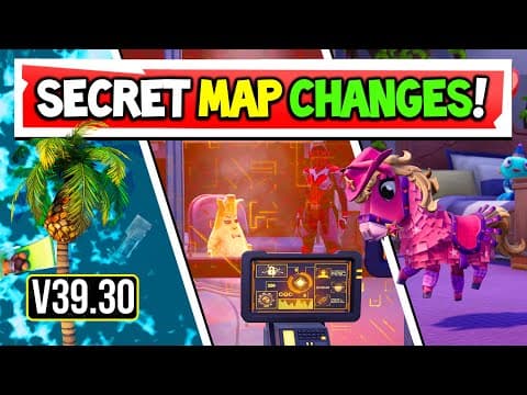 Every Fortnite New Map Changes & Easter Eggs In Fortnite Update! V39.30
