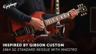 Epiphone 1964 Sg Standard Reissue With Maestro Vibrola - Epiphone Inspired By Gibson Custom