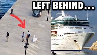 Cruise Ship Passengers Get Left Behind By Royal Ship