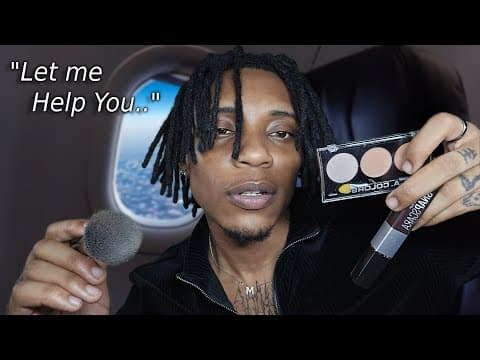 Asmr Random Passenger Does Your Makeup On A Plane ✈️