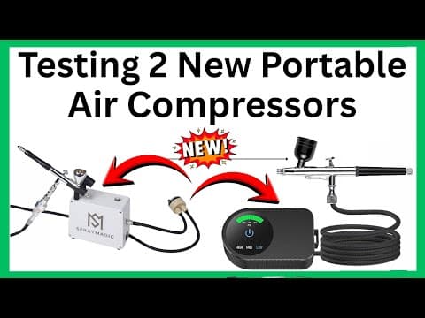 Testing New Portable Air Compressors - One Has A Soda Bottle Air Tank