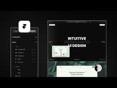 Starting A Project In Framer | Style Guide | Landing Page Design
