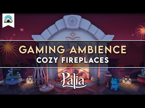 Cozy Fireplaces With Crackling Fire, Wind & Relaxing Sounds (1.5 Hours) – Gaming Ambience | Palia