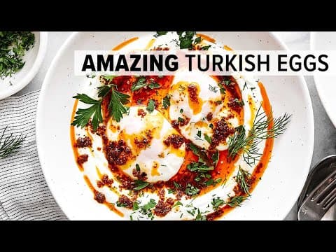 Best Turkish Eggs Recipe | Easy, High-protein Breakfast Idea!
