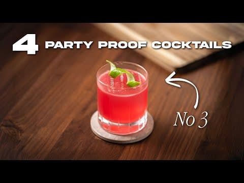 Party-proof Cocktails: 4 Pre-batched Drinks For Holiday Parties