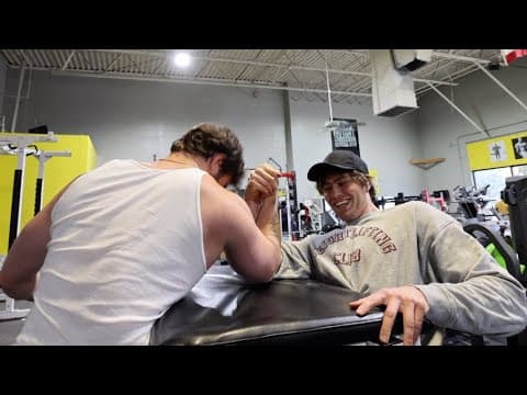 Arm Wrestling Shenanigans + Push Day W/ David Laid & The Twins