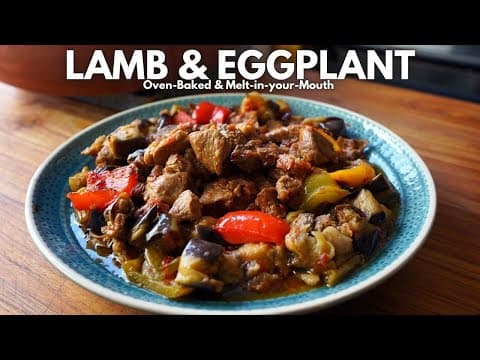Oven Baked Turkish Lamb And Eggplant Kebab