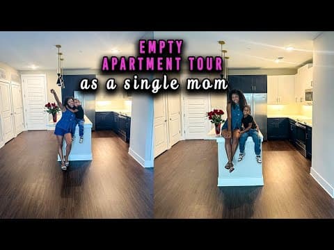 Empty Apartment Tour As A Single Mom!