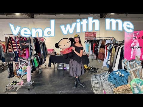 Vend With Me At An Influencers Flea Market! Usagi Mercado Vlog🐇✨