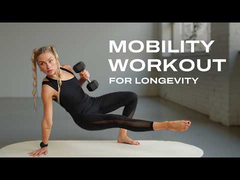 45 Min. Full Body Mobility Workout W/ Weights To Get Strong And Flexible | The Longevity Plan Day 11