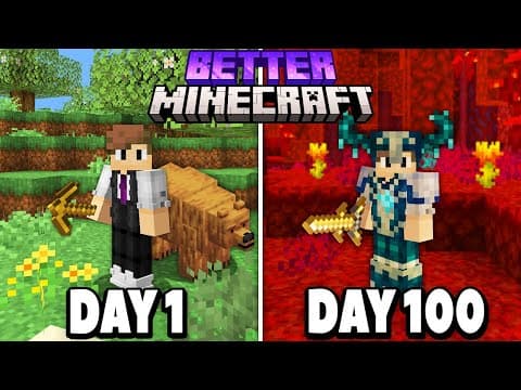 I Survived 100 Days In Better Minecraft Hardcore..