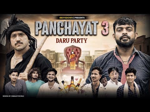 Panchayat 3 || Daru Party || 4boysdown || 4bd