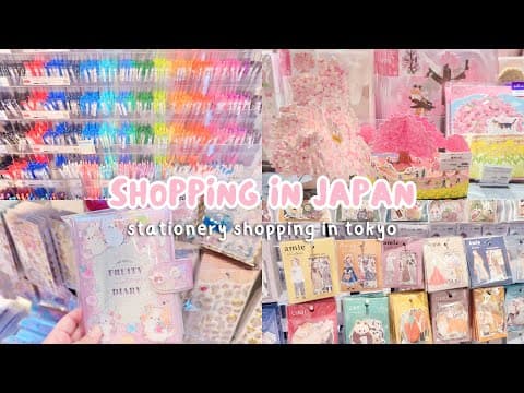 Stationery Shopping In Tokyo, Japan 🛒🎀 Loft Store Tour, Stickers, Pens, Etc ♡