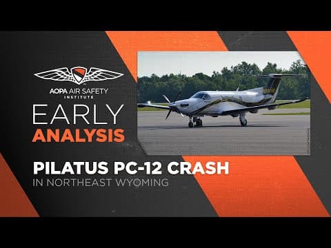 Early Analysis: Pilatus Pc-12 Crash In Northeast Wyoming