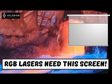 Is This The Best Screen For Laser Projectors?  Valerion Pure-vision Motorized Projector Screen.