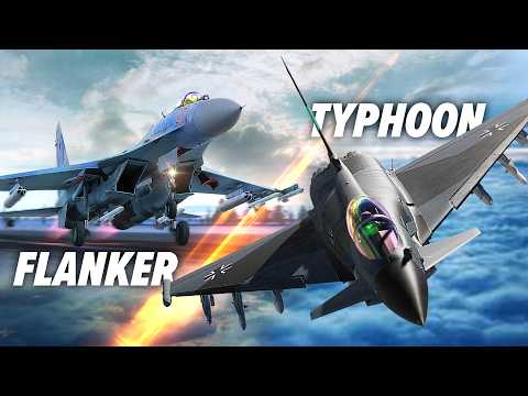 Su-27 Flanker Fights Eurofighter Typhoon | Dogfight | Dcs World