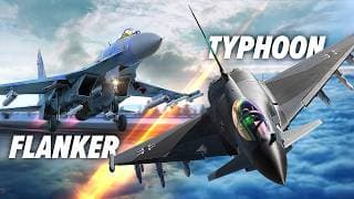 Su-27 Flanker Fights Eurofighter Typhoon | Dogfight | Dcs World