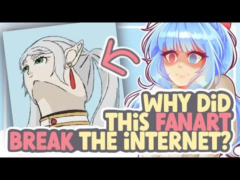 The Art That Broke The Internet (frieren Looking Up Meme) || Speedpaint + Commentary