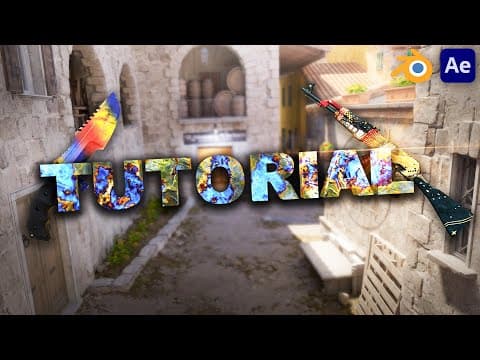 How To Edit 3d Text & Models Into Cs2 Videos / Cinematics Tutorial | Blender Or After Effects