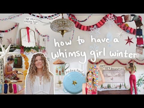How To Have A Whimsy Girl Winter (diy Crafts + Home Updates + Holiday Blues) 🎄❄️🧣 Week In My Life