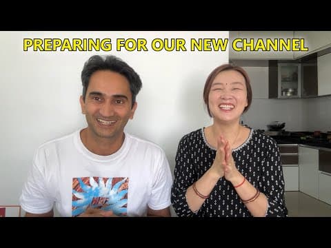 Preparing For New Channel ❤️ | Indian Korean Couple