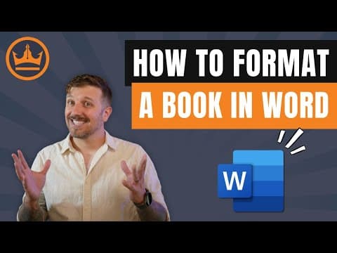 How To Format In Word For Authors
