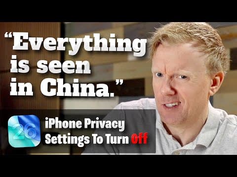 Ios 26 Scary Privacy Settings To Turn Off Now!