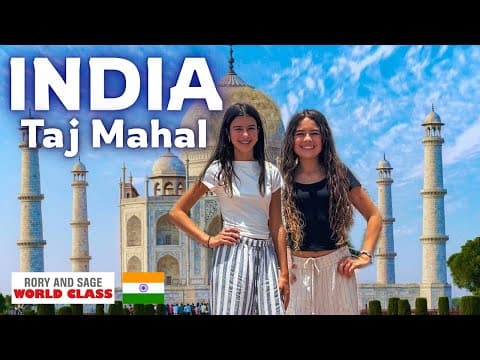 What Is In The Taj Mahal??!| Agra India Vlog| Itc Mughal Hotel| Rory And Sage World Class Ep.117