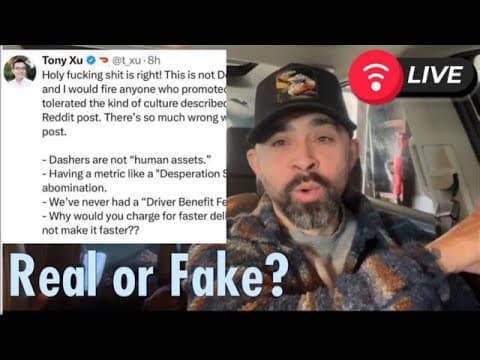 Doordash Responds To Whistleblower Reddit Post. Real Or Fake? Live Show