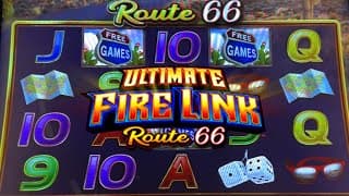 Ultimate Fire Link Route 66 - Chasing Fireballs At Delaware Park | Casino Slot Action