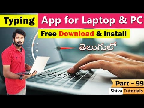 Typing App For Laptop | Free Typing Software | Typing Software For Pc | Fast Typing App | In Telugu